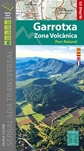 Mapa Garrotxa, Zona Volcanica 1:25000: Parc Natural von Alpina Editorial