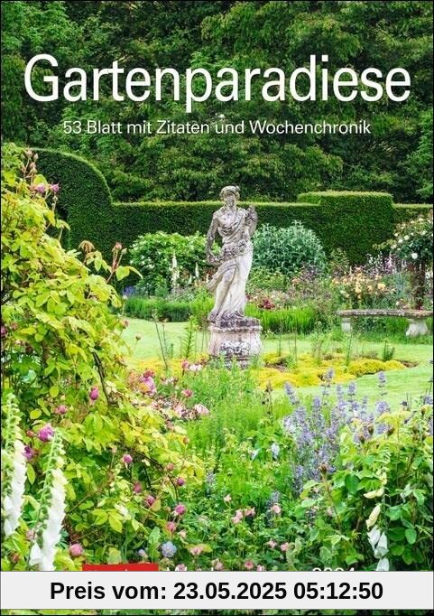 Gartenparadiese Wochenplaner 2024: 53 Blatt mit Zitaten und Wochenchronik Gartenparadiese Wochenplaner 2024: 53 Blatt mit Zitaten und Wochenchronik
