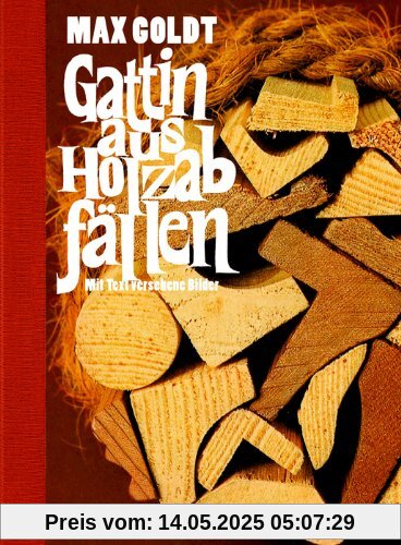 Gattin aus Holzabfällen: Mit Text versehene Bilder