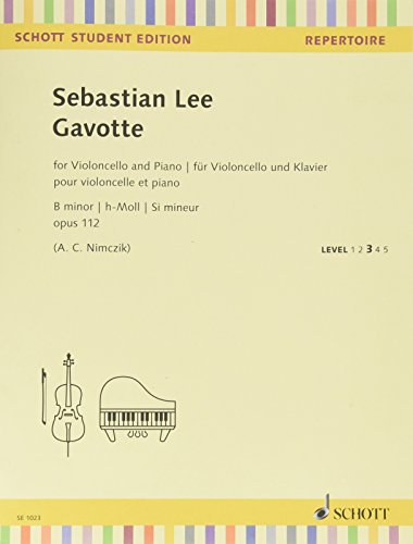 Gavotte: op. 112. Violoncello und Klavier. (Schott Student Edition - Repertoire)
