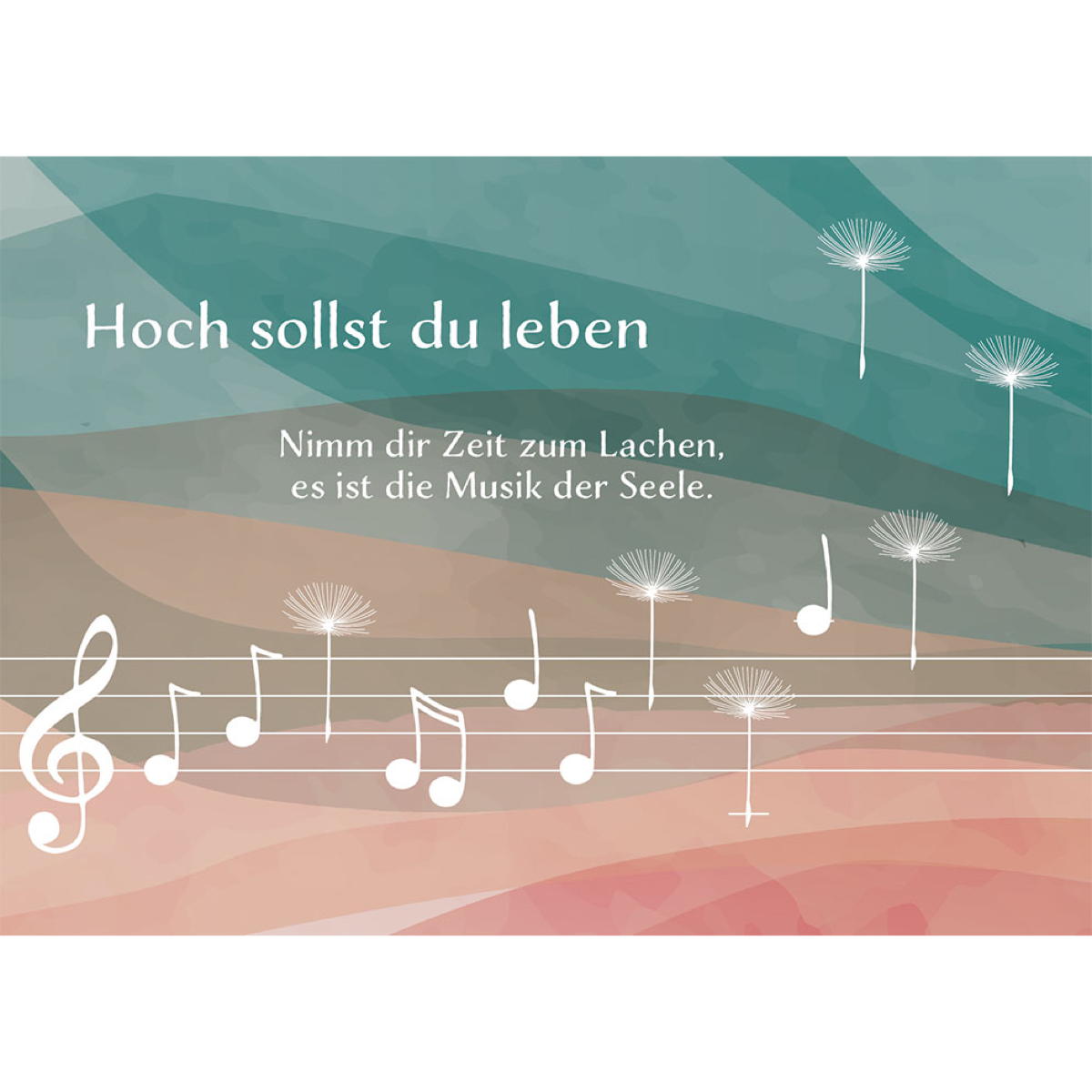 Geburtstagskarte - Hoch sollst du leben (6 Stück) von Butzon und Bercker