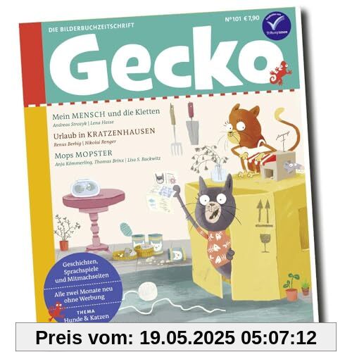 Gecko Kinderzeitschrift Band 101: Thema: Hunde und Katzen