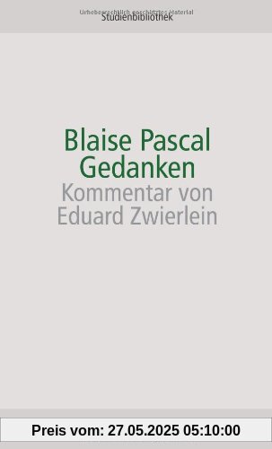 Gedanken (suhrkamp studienbibliothek)