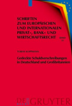 Gedeckte Schuldverschreibungen in Deutschland und Großbritannien von De Gruyter