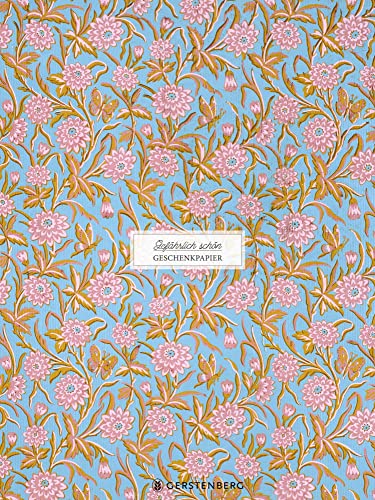 Gefährlich schön Geschenkpapier-Heft - Motiv Rosa Blüten: 2 x 5 Bögen von Gerstenberg Verlag
