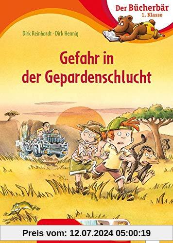 Gefahr in der Gepardenschlucht: Der Bücherbär: 1. Klasse. Mit Bildergeschichten