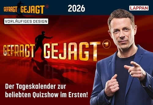 Gefragt Gejagt – Tagesabreißkalender 2026: Der Kalender zur beliebten Quizshow im Ersten | Jeden Tag eine neue spannende Frage | Ideales Geschenk für Quizfans von Lappan