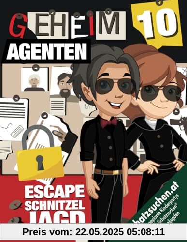 Geheimagenten Schatzsuche für Spionageliebhaber ab 10 Jahren: Diese Schnitzeljagd entführt kleine Agenten in eine Welt kniffliger Rätsel, Geheimnisse und Spiele. (Bravo Schatzsuche)