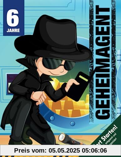 Geheimagenten Schnitzeljagd Kindergeburtstag ab 6 Jahren: Kreativ geplante Schatzsuche - Fallermittlung mit Fußspuren & Fingerabdrücke lesen - inkl. Agenten-Hacks! (Bravo Schatzsuche)