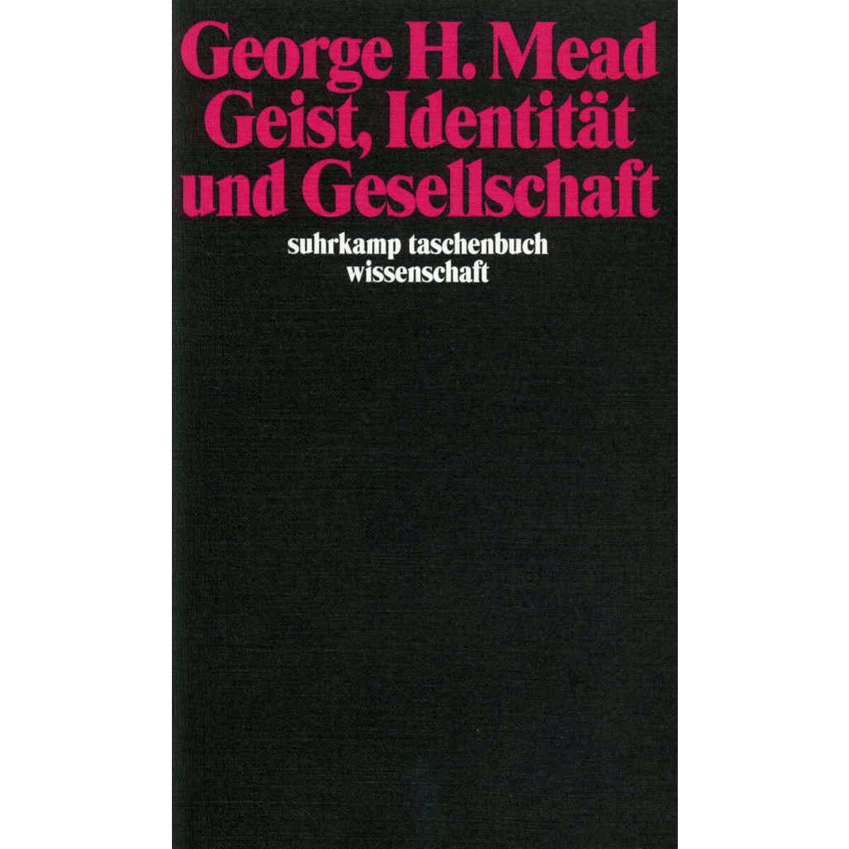 Geist, Identität und Gesellschaft Geist, Identität und Gesellschaft von Suhrkamp Verlag