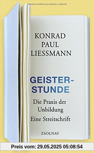 Geisterstunde: Die Praxis der Unbildung. Eine Streitschrift