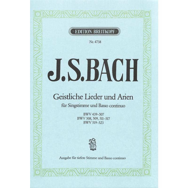 Geistliche Lieder + Arien Geistliche Lieder + Arien