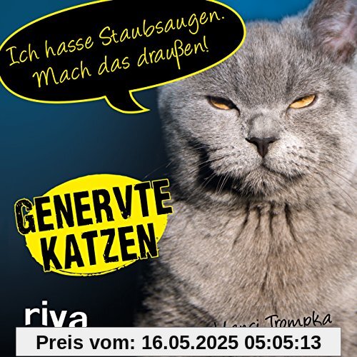 Genervte Katzen: Ich hasse Staubsaugen. Mach das draußen!