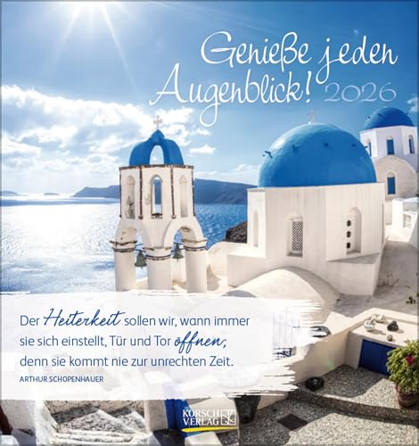 Genieße jeden Augenblick 2026: aufstellbarer Postkartenkalender Genieße jeden Augenblick 2026: aufstellbarer Postkartenkalender von Korsch Verlag