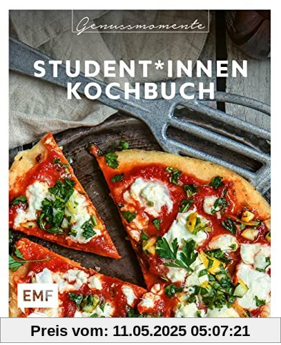 Genussmomente: Student*innen-Kochbuch: Schnell – günstig – lecker: Rezepte für Pfannen-Pizza, Halloumi-Burger, Gnocchi al limone und mehr!