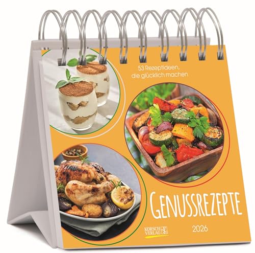 Genussrezepte 2026: Aufstellbarer Foto-Postkartenkalender. Jede Woche ein neues Rezept zum Nachkochen. Hochwertiger Wochenkalender für den Schreibtisch. Genussrezepte 2026: Aufstellbarer Foto-Postkartenkalender. Jede Woche ein neues Rezept zum Nachkochen. Hochwertiger Wochenkalender für den Schreibtisch. von Korsch Verlag
