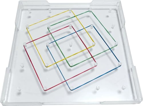Geo-Brett, 15 x 15 cm, Kunststoff, transparent: für die Klassen 1 bis 5 von Borch GmbH