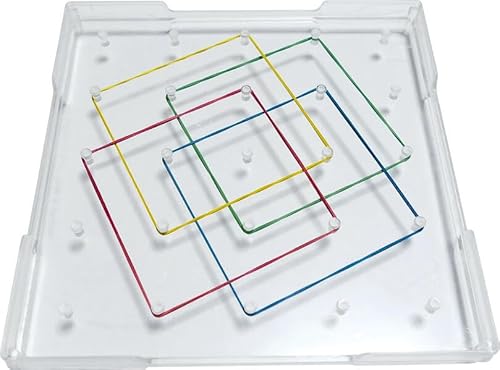 Geo-Brett, 15 x 15 cm, Kunststoff, transparent: für die Klassen 1 bis 5