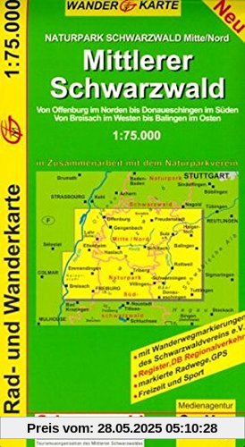 GeoMap Karten, Mittlerer Schwarzwald