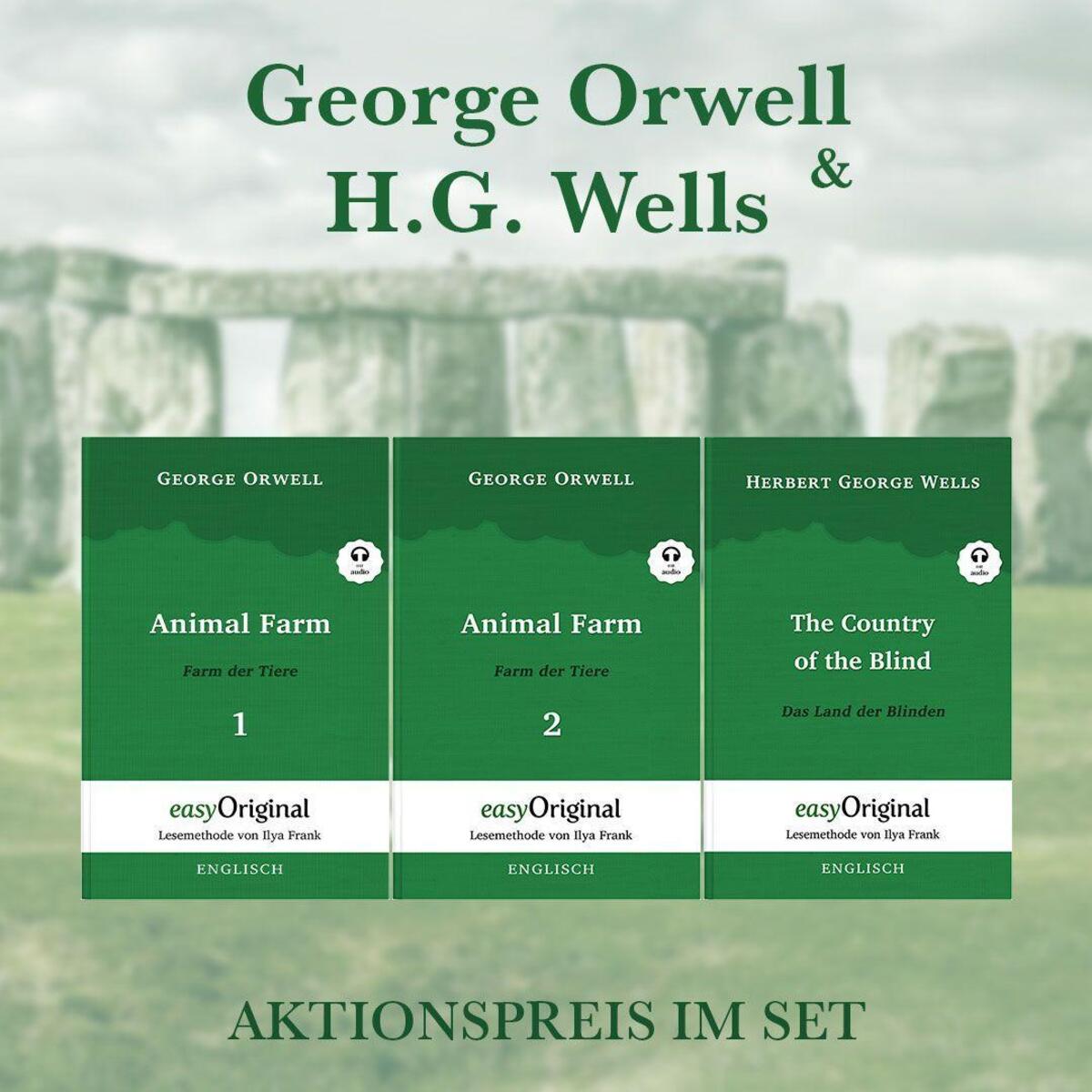 George Orwell & H.G. Wells (Bücher + Audio-Online) - Lesemethode von Ilya Frank von EasyOriginal Verlag e.U.
