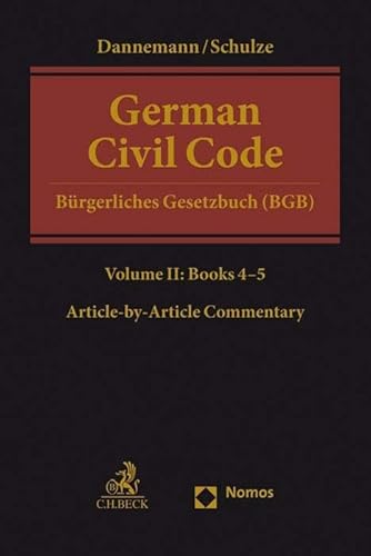 German Civil Code Volume II: Books 4-5: §§ 1297-2385 (Beck international)