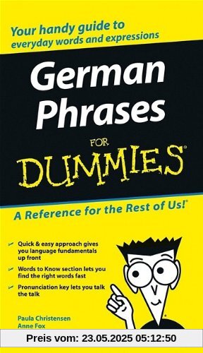 German Phrases For Dummies