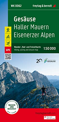 Gesäuse, Wander-, Rad- und Freizeitkarte 1:50.000, freytag & berndt, WK 0062: Haller Mauern - Eisenerzer Alpen, mit Infoguide, GPX Tracks, wasserfest ... (freytag & berndt Wander-Rad-Freizeitkarten) von FREYTAG-BERNDT UND ARTARIA