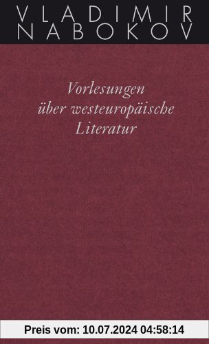 Gesammelte Werke. Band 18: Vorlesungen über westeuropäische Literatur