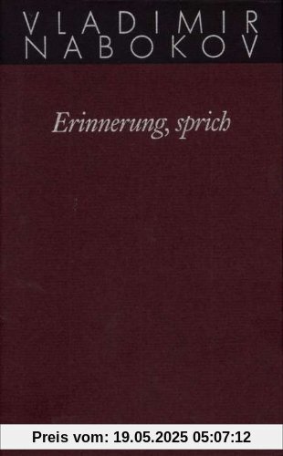 Gesammelte Werke. Band 22: Erinnerung, sprich: Wiedersehen mit einer Autobiographie: BD 22 Gesammelte Werke. Band 22: Erinnerung, sprich: Wiedersehen mit einer Autobiographie: BD 22