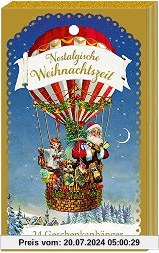 Geschenkanhänger-Blöckchen – Nostalgische Weihnachtszeit: 24 Geschenkanhänger