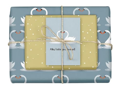 Geschenkpapier-Set: Hochzeit: 4x Einzelbögen + 1x Postkarte Geschenkpapier-Set: Hochzeit: 4x Einzelbögen + 1x Postkarte