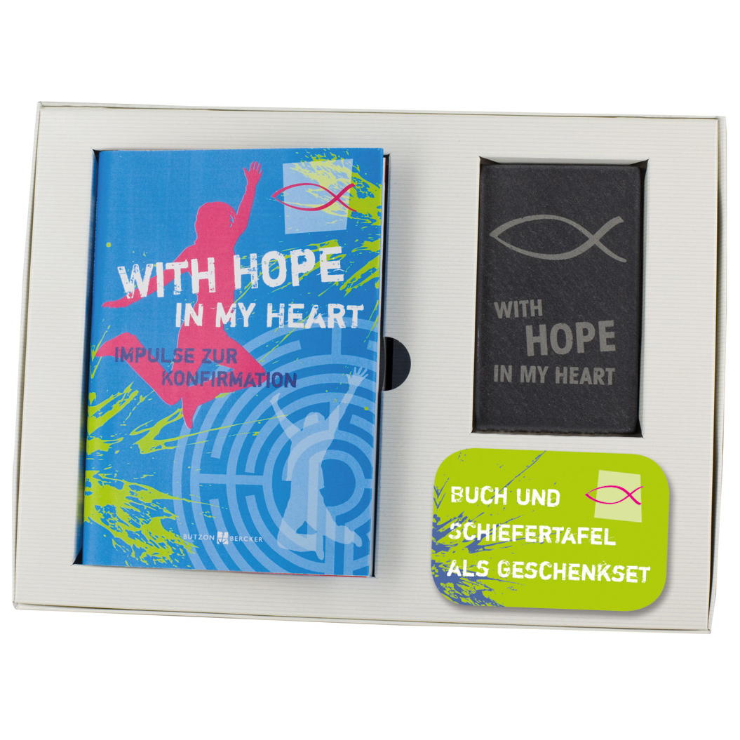 Geschenkset zur Konfirmation: With hope in my heart (1 Stück) von Butzon und Bercker
