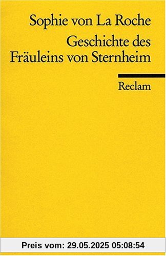 Geschichte des Fräuleins von Sternheim