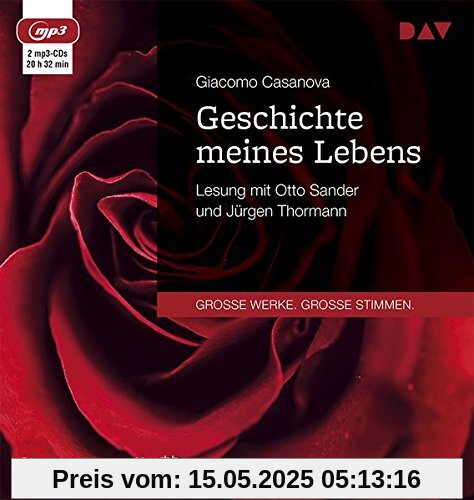Geschichte meines Lebens: Lesung mit Otto Sander und Jürgen Thormann (2 mp3-CDs)