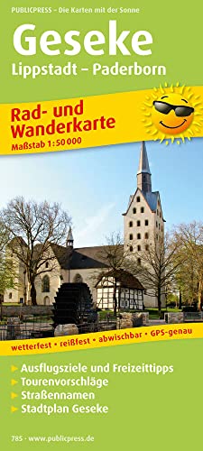 Geseke, Lippstadt - Paderborn: Rad- und Wanderkarte mit Ausflugszielen, Einkehr- & Freizeittipps, Straßennamen und Stadtplan Geseke, wetterfest, ... 1:50000 (Rad- und Wanderkarte: RuWK)