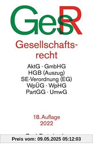 Gesellschaftsrecht: Rechtsstand: 2. November 2021 (Beck-Texte im dtv)
