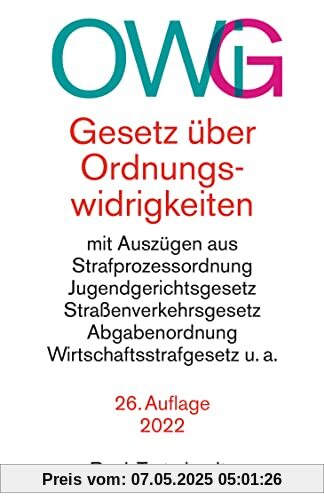 Gesetz über Ordnungswidrigkeiten (Beck-Texte im dtv)