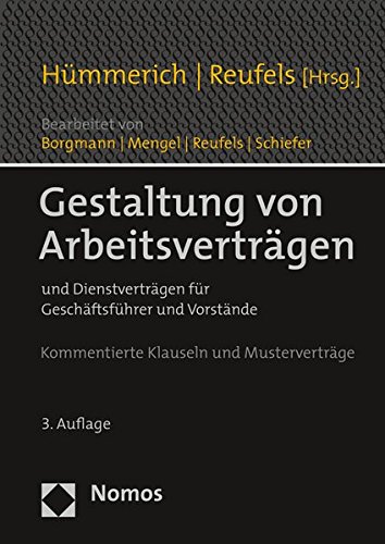 Gestaltung von Arbeitsverträgen: und Dienstverträgen für Geschäftsführer und Vorstände von Nomos