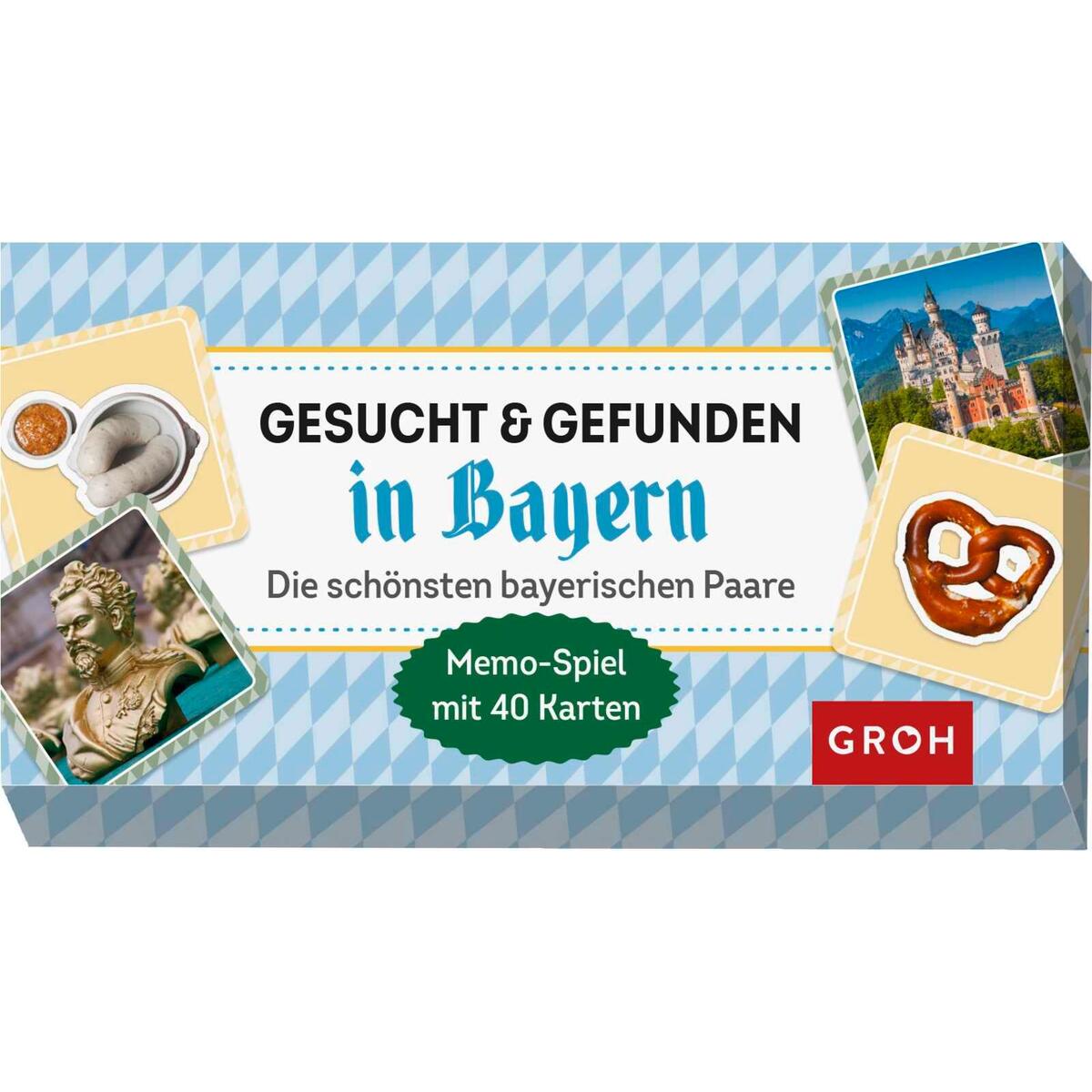 Memo-Spiel »Gesucht & gefunden in Bayern« Memo-Spiel »Gesucht & gefunden in Bayern« von Groh Verlag