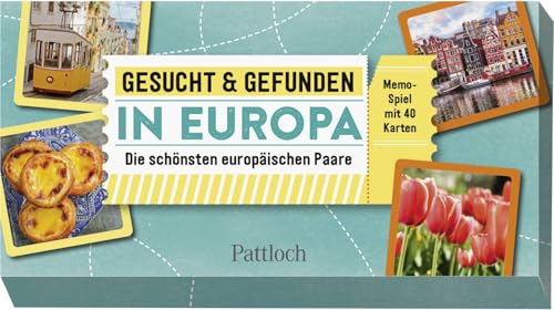 Gesucht & gefunden in Europa - Die schönsten europäischen Paare: Memo-Spiel mit 40 Karten für Reiselustige und Weltenbummler (Regionale Memo-Spiele)