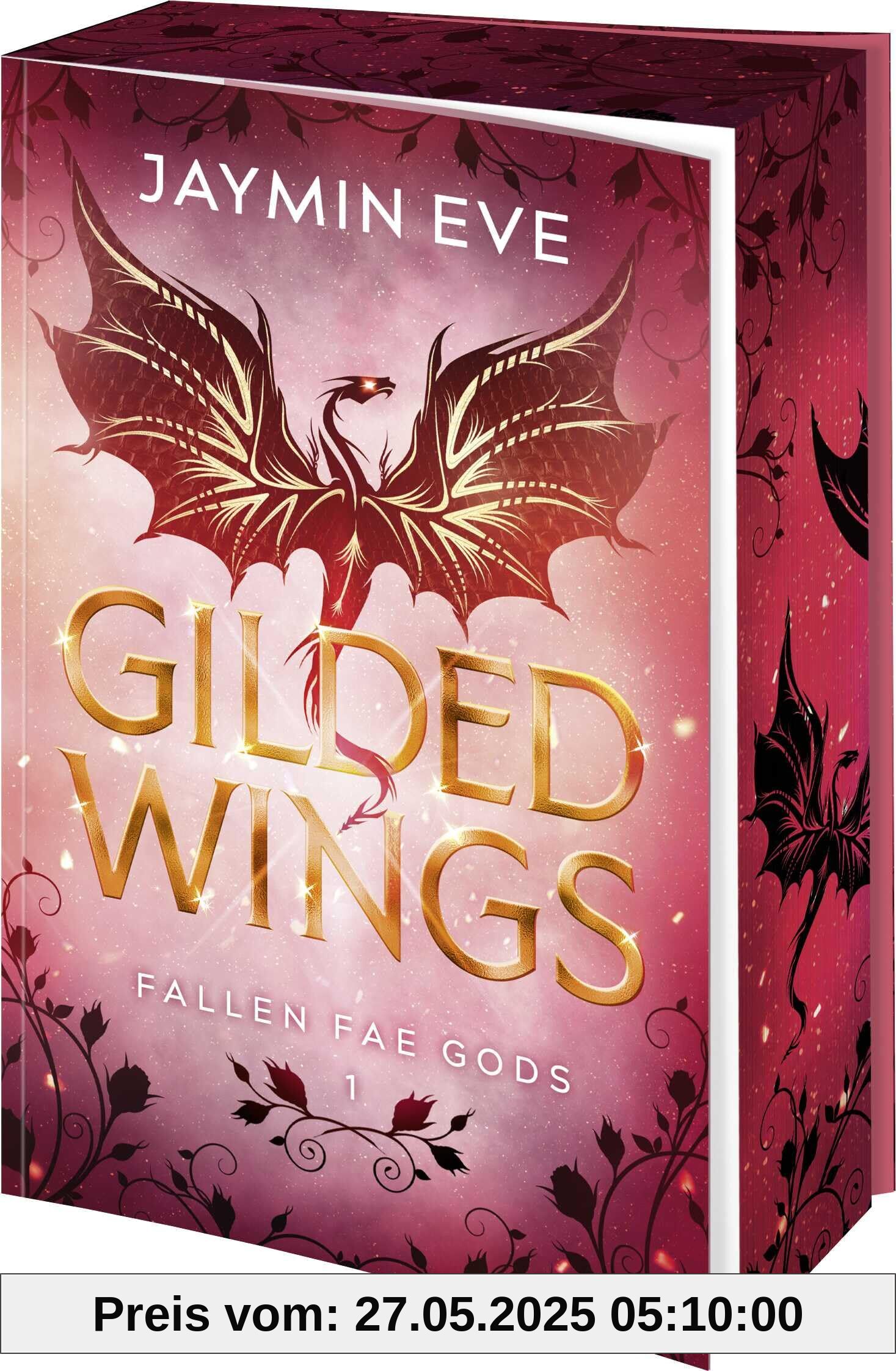 Gilded Wings: Roman | Limitierte Erstauflage mit wunderschönem Farbschnitt | Spicy Dragon Shape Shifter-Romantasy