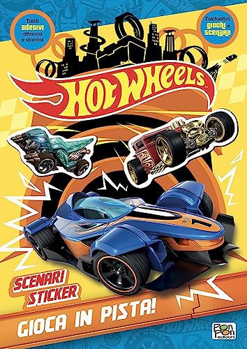 Gioca in pista! Hot Wheels. Scenari sticker. Ediz. a colori