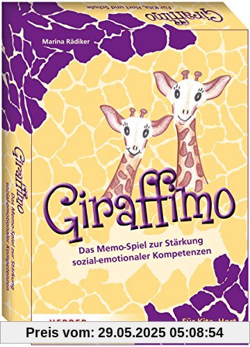 Giraffimo: Das Memo-Spiel zur Stärkung sozial-emotionaler Kompetenzen. Für Kita, Hort und Schule Giraffimo: Das Memo-Spiel zur Stärkung sozial-emotionaler Kompetenzen. Für Kita, Hort und Schule