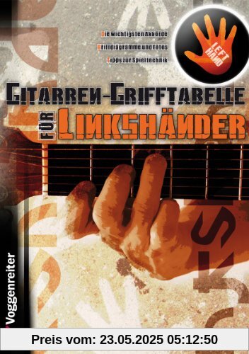 Gitarren-Grifftabelle für Linkshänder: Grundlegende Gitarrenakkorde für Linkshänder