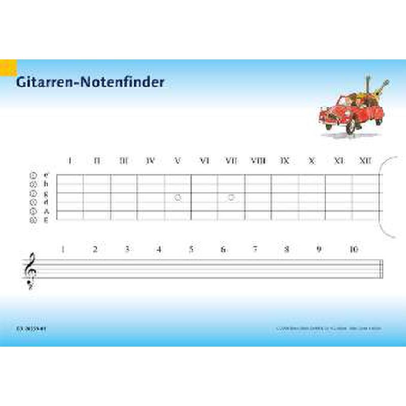 Gitarren Notenfinder Gitarren Notenfinder