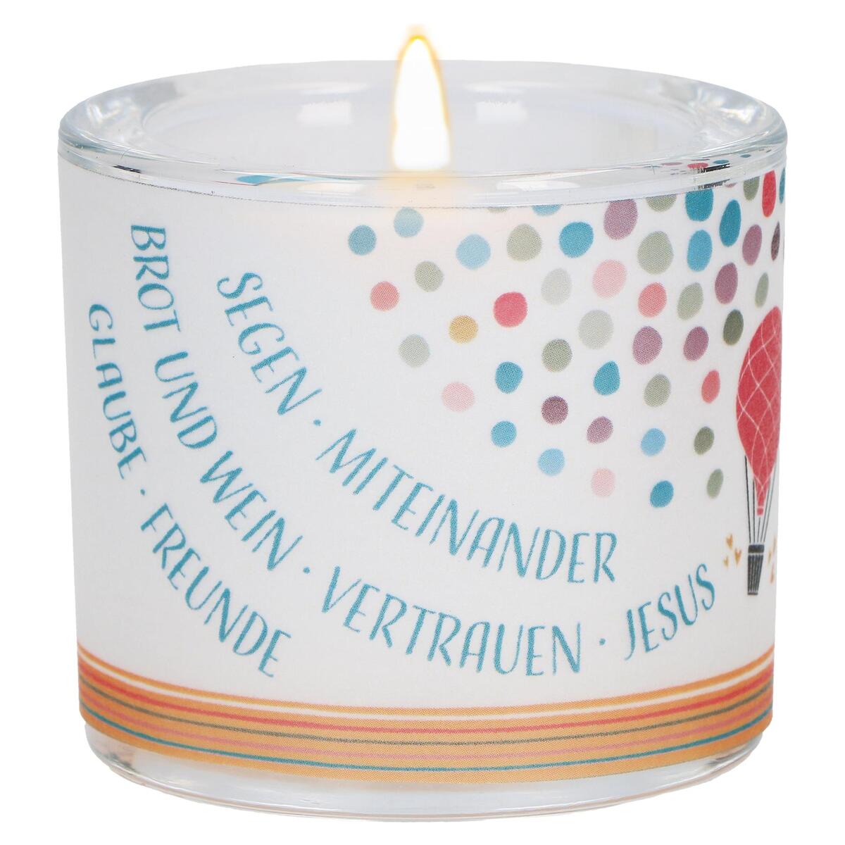 Glaswindlicht zur Erstkommunion - Segen (1 Stück) von Butzon und Bercker