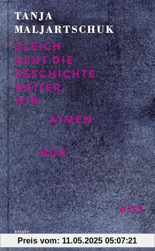 Gleich geht die Geschichte weiter, wir atmen nur aus: Essays