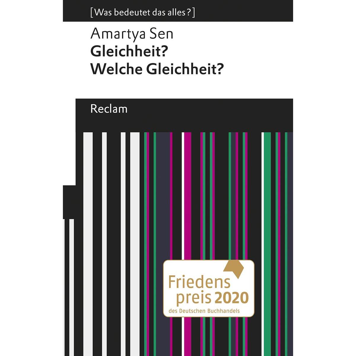 Gleichheit? Welche Gleichheit? Gleichheit? Welche Gleichheit? von Reclam Philipp Jun.