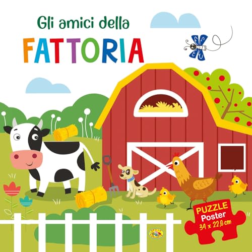 Gli amici della fattoria. Puzzle poster. Ediz. a colori von Grillo Parlante