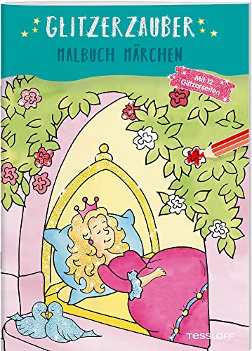 Glitzerzauber Malbuch. Märchen: Mit 12 Glitzerseiten (Malbücher und -blöcke)